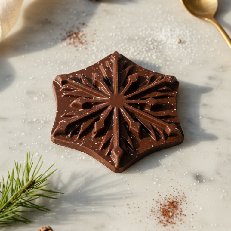 Chocolate Snowflake Ornaments (2-PC)